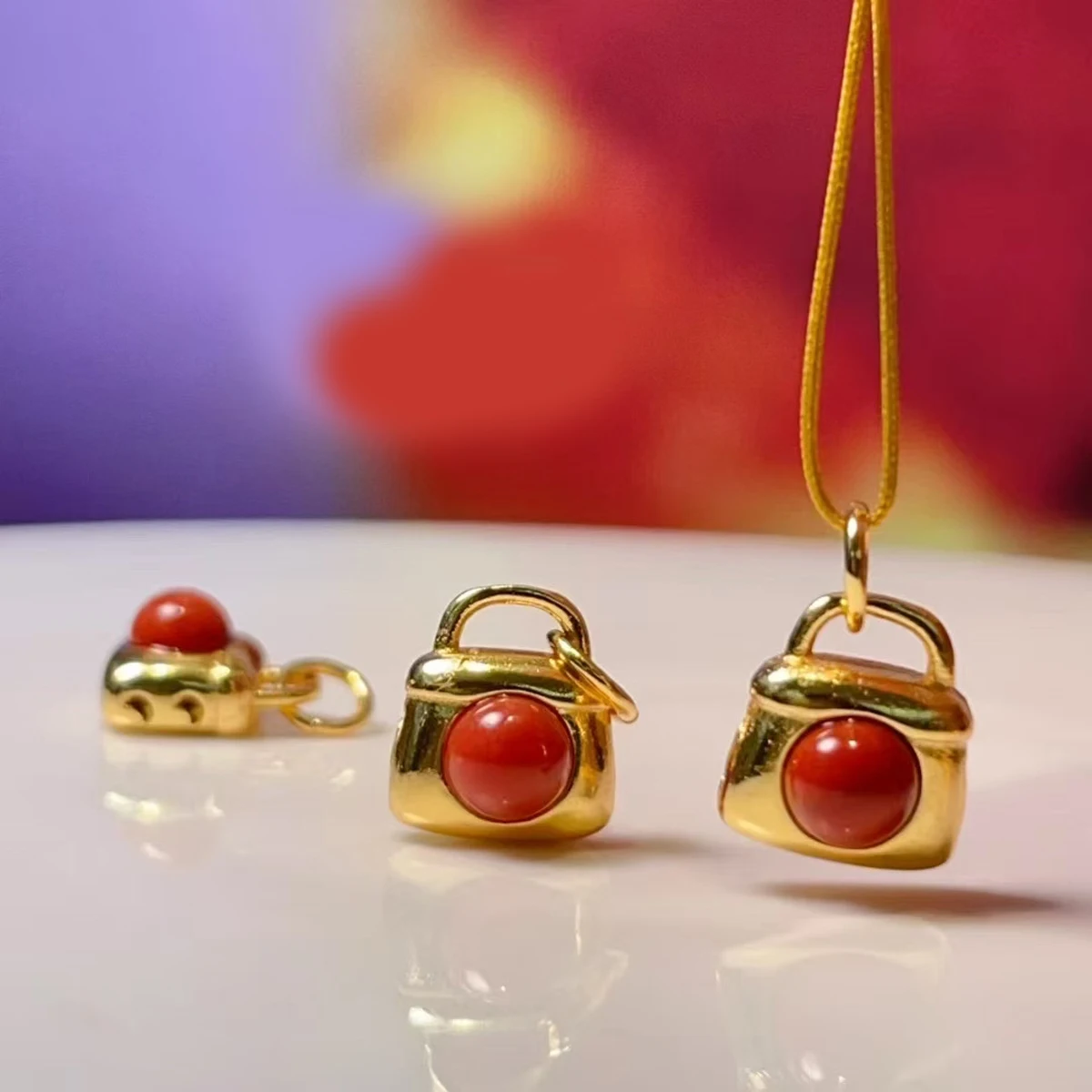 

5pcs/lot Natural Stone Pendant LOCK Shape Plate Golden Agate Pendant Necklace for Making DIY Jewerly Necklace Bracelet 9x10mm