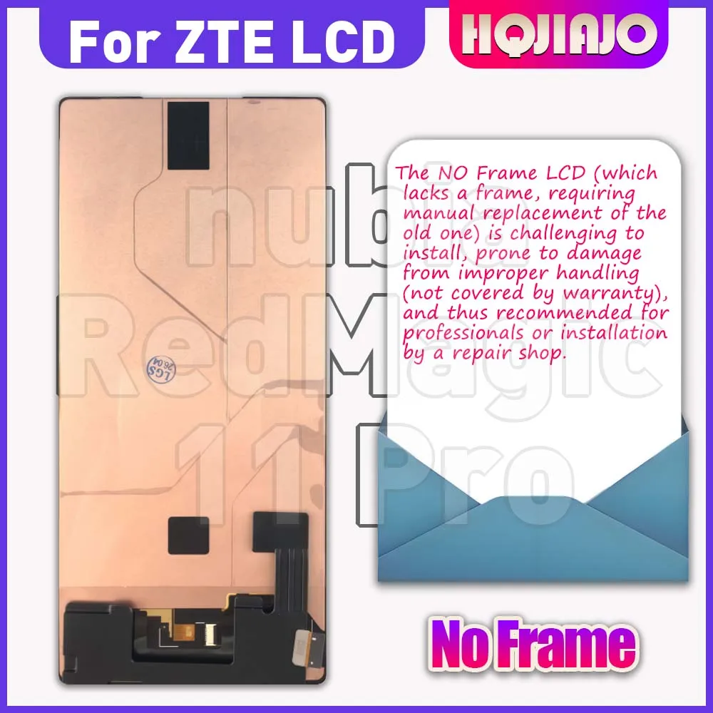 6.85'' AMOLED For ZTE nubia RedMagic 11 Pro NX809J LCD Display Touch Screen Digitizer Assembly Replacement for 11 pro repair