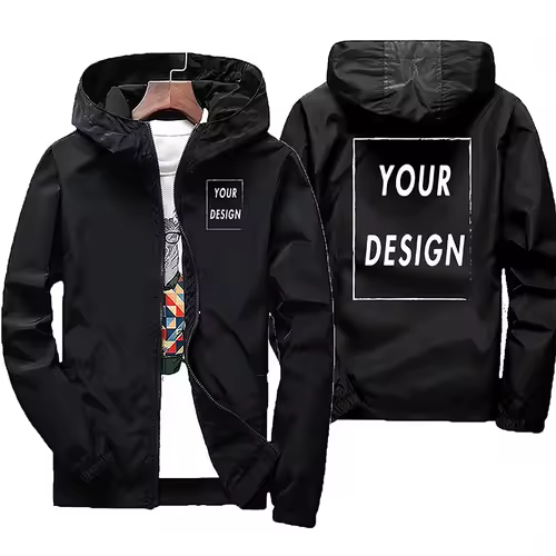 Customized Name: Autumn Jacket, Men's Waterproof Windbreaker, Casual Clothing, Plus Size 7Xl, Black Outdoor Sportswear - Image 10
