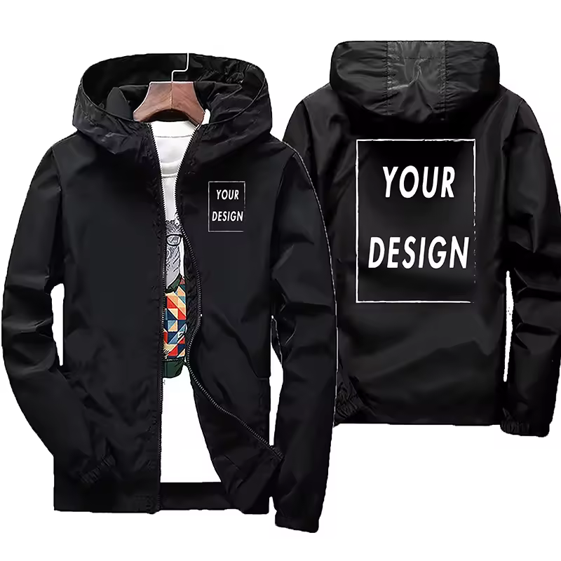 Customized Name: Autumn Jacket, Men's Waterproof Windbreaker, Casual Clothing, Plus Size 7Xl, Black Outdoor Sportswear - Image 10