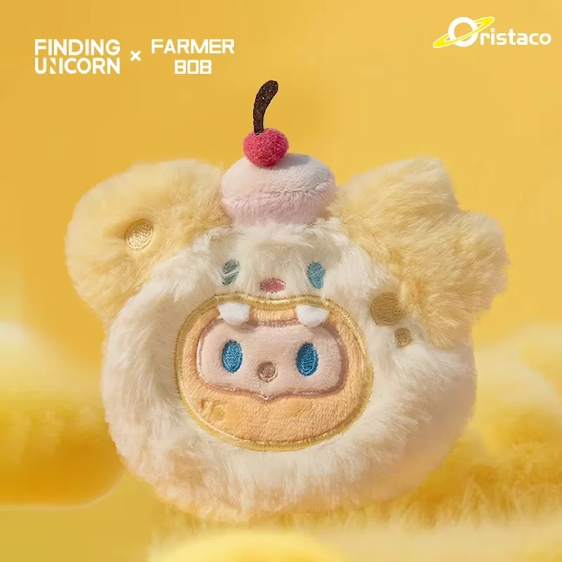 

New Genuine Finding Unicorn Farmer Bob Fluffy earphone Case Series Trendy Blind Box Pendant Decoration Toy Plush Keychain Dolls