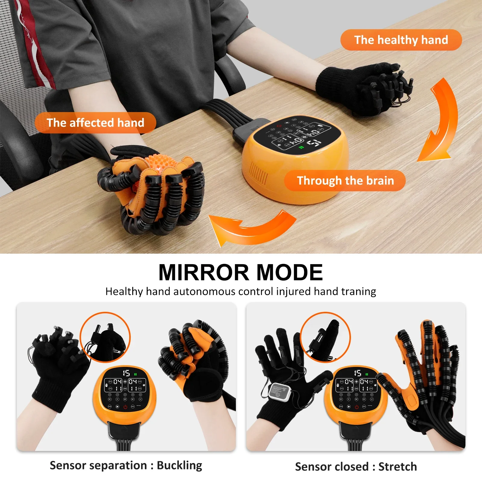 

Stroke Rehabilitation Robot Gloves Hemiplegia Cerebral Infarction Training Equipment Finger Exercise Trainer Recovery
