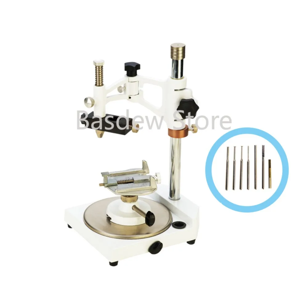 JT-09 Dental Lab Surveyor Visualizer with 7 Tips,  Square Base Parallel Observation Dental Equipment Parallelometer