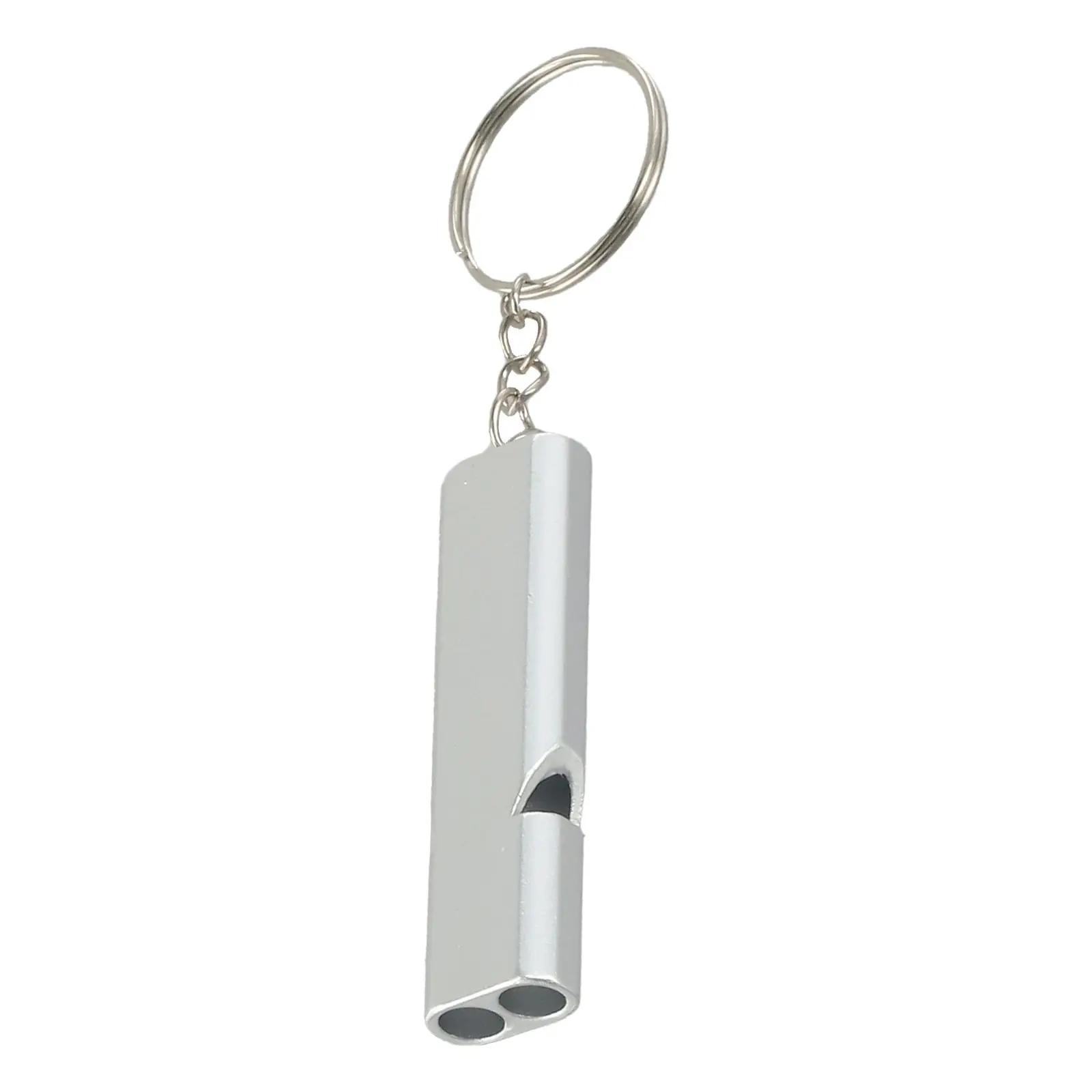 120db Outdoor Survival SOS Whistle Aluminum Camping Hiking Keychain Portable Dual-1111111111111111111111111111