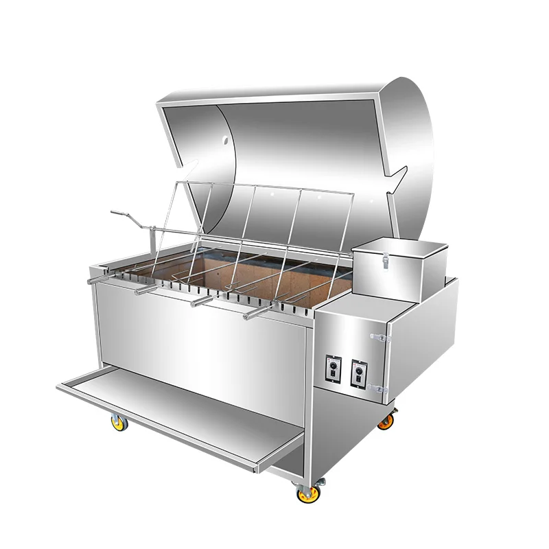 

Commercial fully automatic smokeless stainless steel, roasted lamb leg oven, roasted lamb chops charcoal gas rack