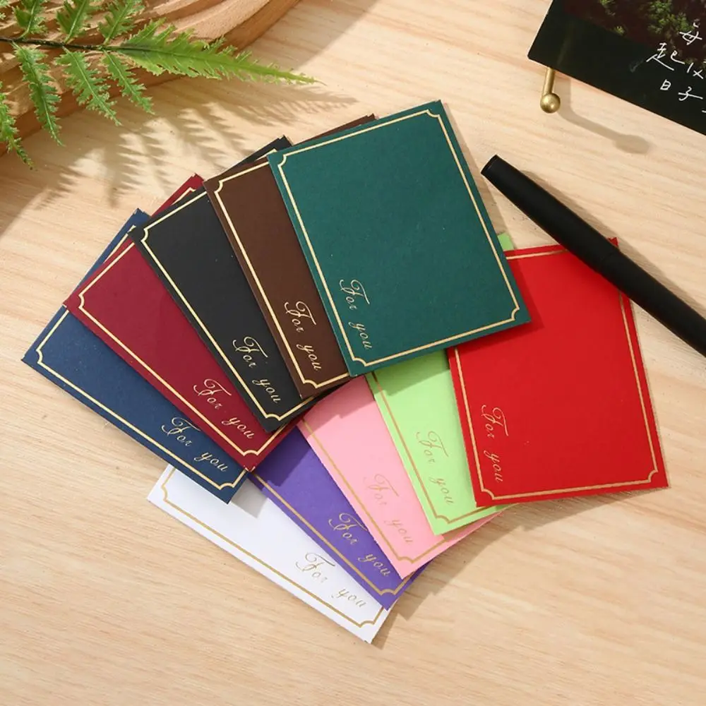 10pcs Vintage Gold Stamping Envelopes Bronzed Seal Invitation Card Decoration Envelope Set Romantic High Grade