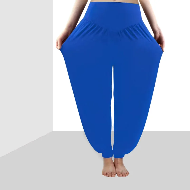 Women\'s Plus Size High Rise Stretchy Loose Fit Tapered Harem Yoga Dance Pants