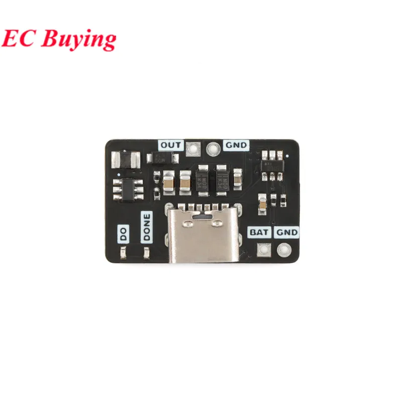 5 pces/1pc 3.7v litro 9v 5v 1a multímetro modificado tipo-c usb 18650 bateria de lítio carregamento impulso descarga ajustar módulo carregador