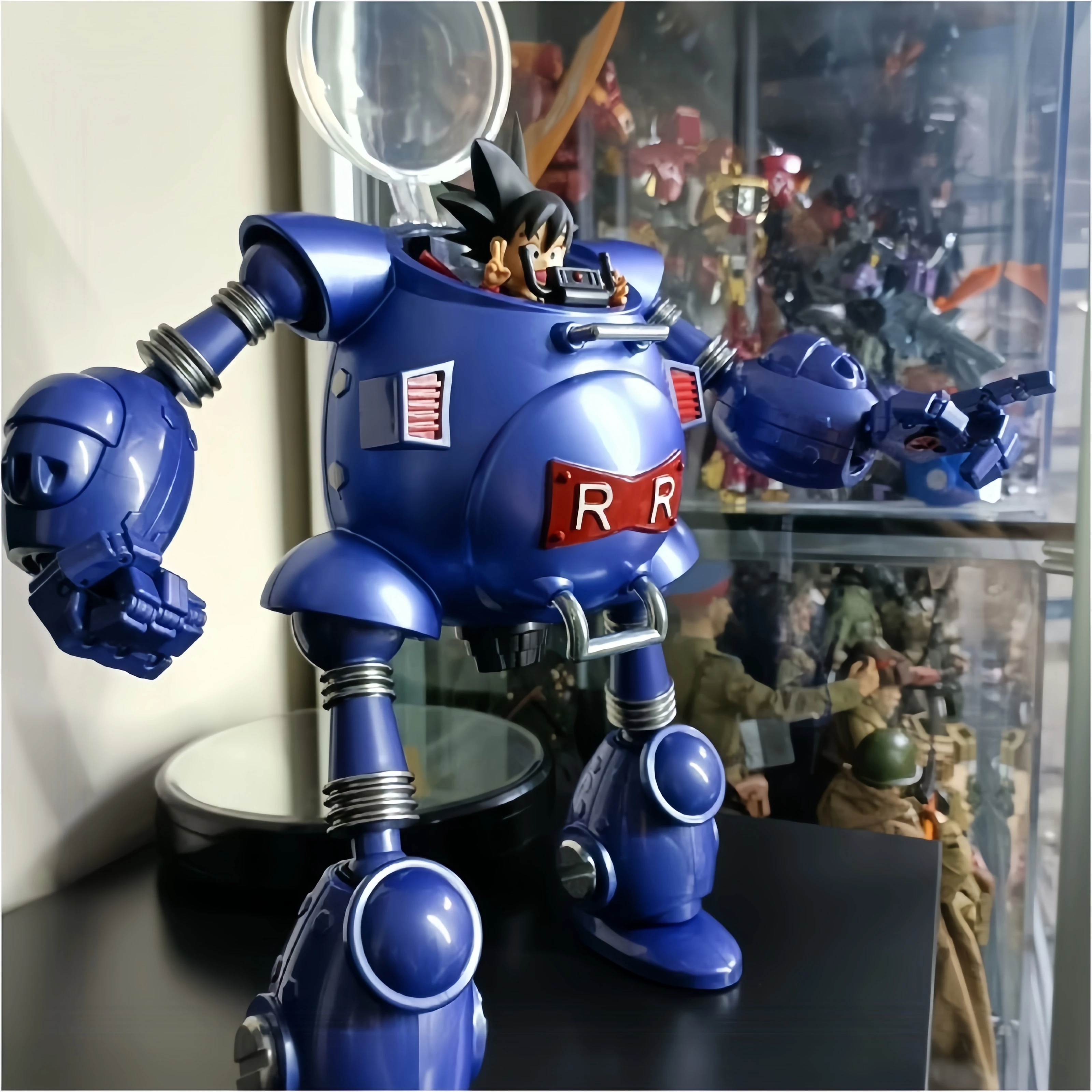 

Original Dragon Ball 32cm Red Ribbon Robot Alloy Garage Kit Can Carry Shf Figure Desktop Decoration Collectible Birthday Gift