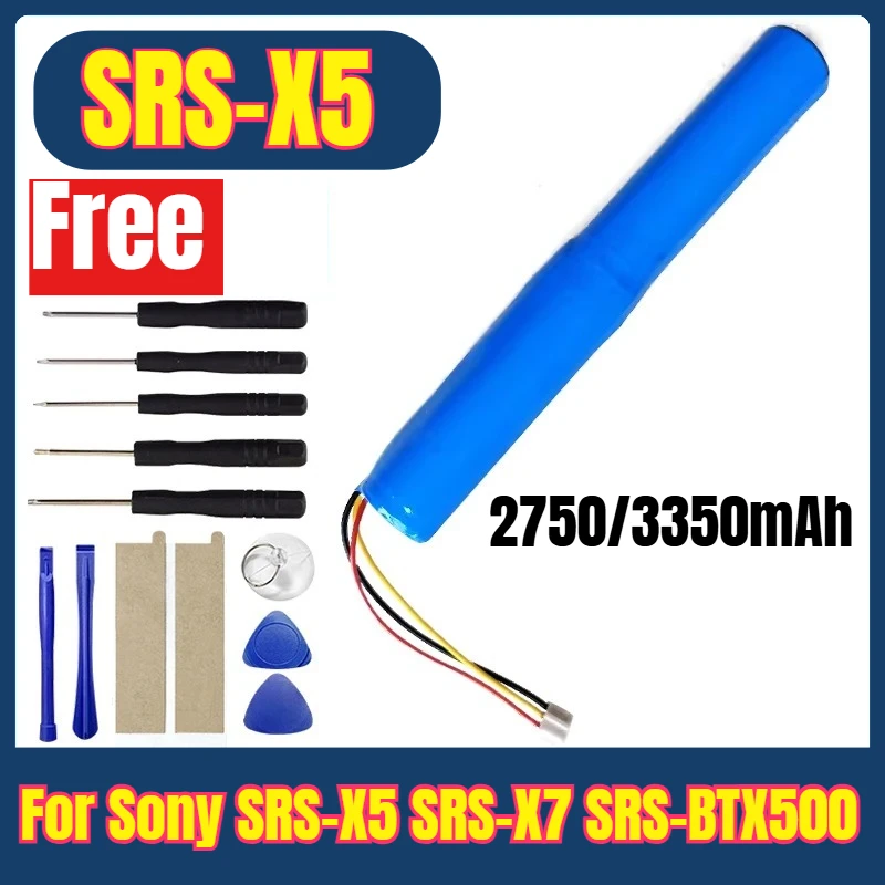 

7.4V 2750/3350mAh Rechargeable Batteries for Sony SRS-X5 SRS-X7 SRS-BTX500 + Tool Kit
