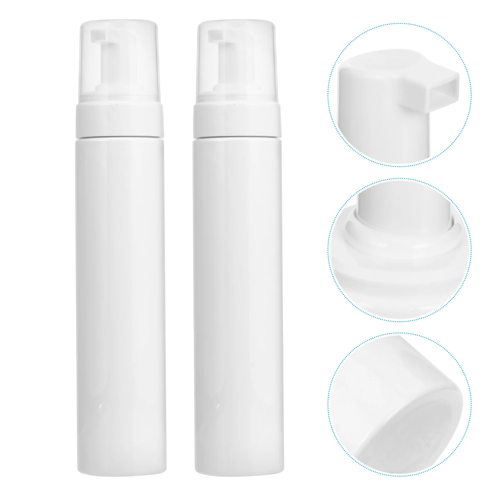 

4 Pcs 250ml Foam Bottle Refillable Foaming Shower Gel Travel Dispenser Empty Shampoo Facial