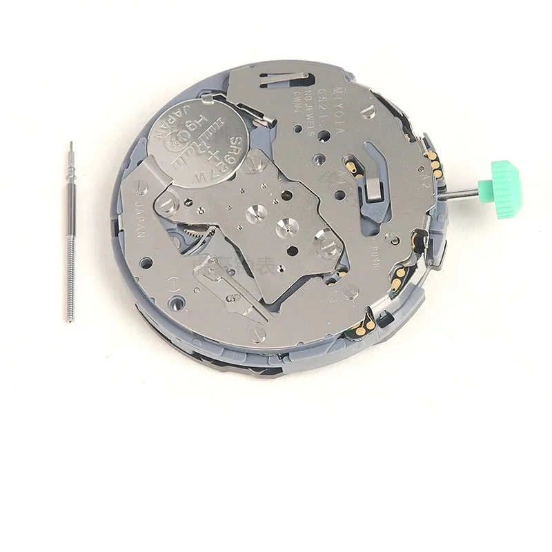 Meiyoda-miyota os21ムーブメントクォーツ移動、オリジナル、輸入、3〜9秒カレンダー、6時に