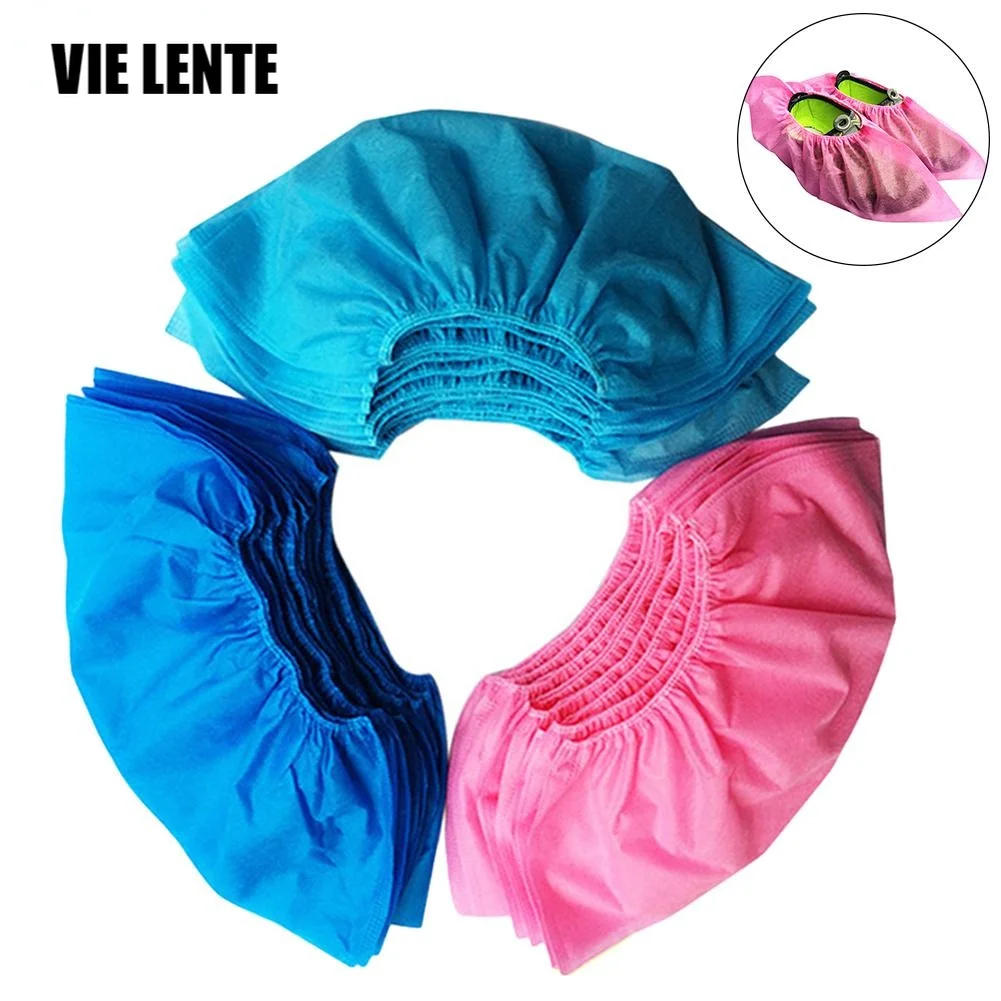 50/100pcs Disposable Shoe Cover Dustproof Non-slip Dhoe Cover Children Students Adult Non-woven Household Foot Cover