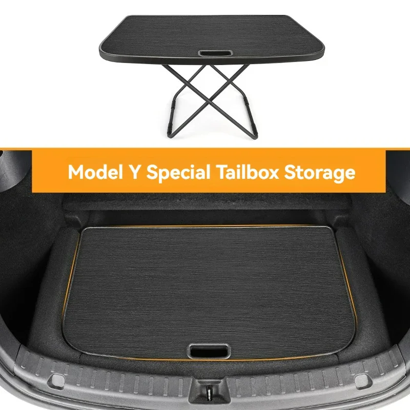 Camping Tray Portable Table Outdoor Trunk fit table with Folding Legs Picnic Table for Tesla model Y