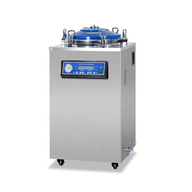 โรงพยาบาลคลินิก Lab Autoclave 35L 50L 75L 100L 150L แนวตั้งฆ่าเชื้อดิจิตอลจอแสดงผลอัตโนมัติแนวตั้ง Steam Sterilizer