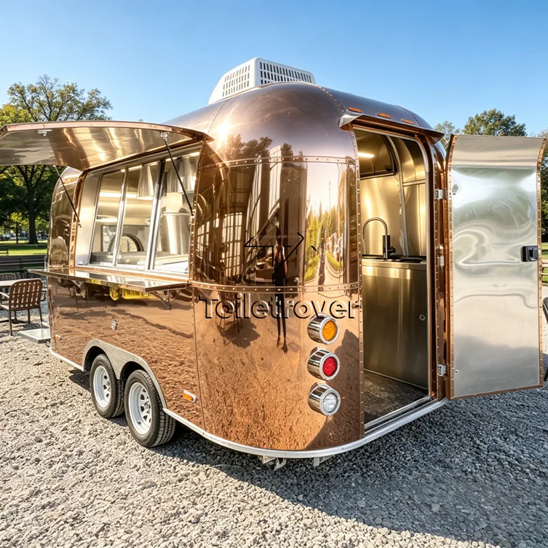 

Luxury Food Truck Carts Ice Cream Food Truck Mobile Food Truck Custom Trailer Food Truck with Air Conditioner Fridge