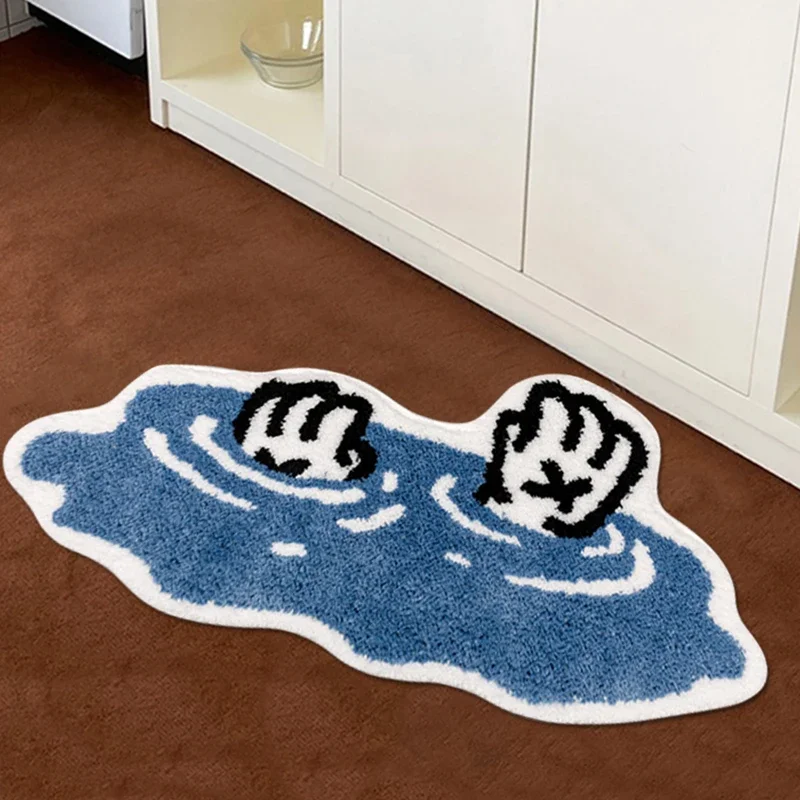 Falling Carpet Cartoon Funny Pattern Rug Living Room Indoor Entrance Floor Mat Bedroom Bedside Area Decor Rugs Soft Plush Mats