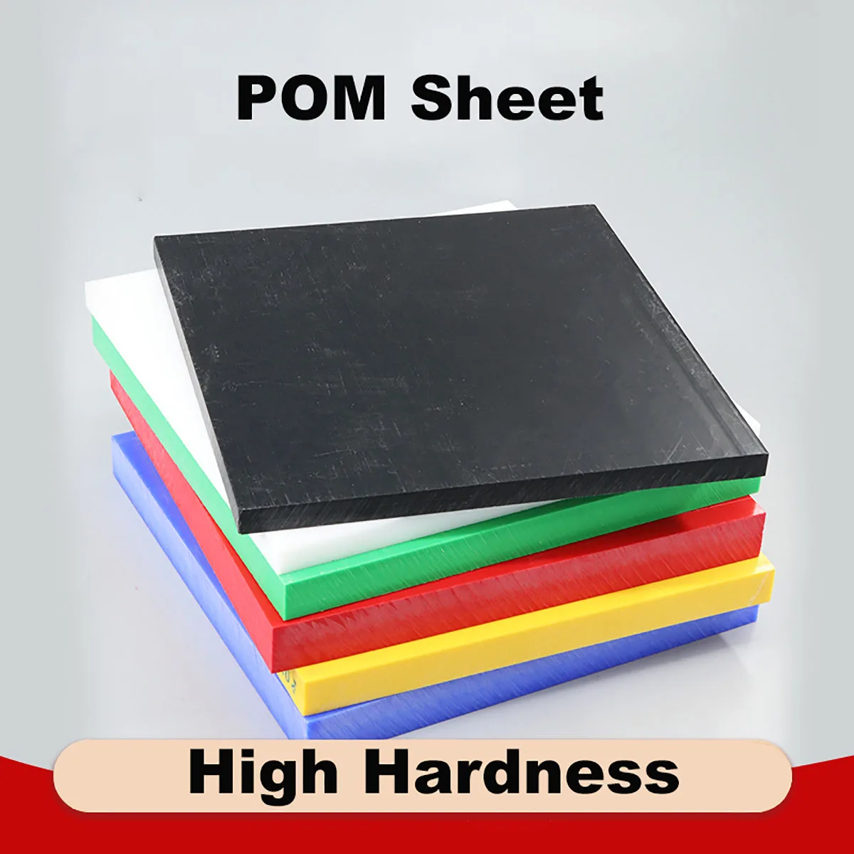 Colours POM Sheet Board Thickness 8mm-50mm Hard Plastic Polyoxymethylene Plate for CNC Model Board DIY Raw Material