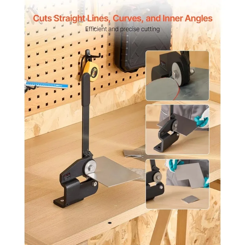 Sturdy structure: Ordinary steel thin plate throatless rotary manual shearing machine