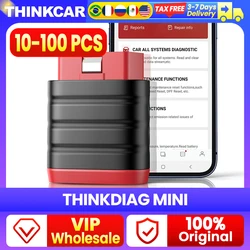 10-100 STUKS THINKCAR THINKDIAG MINI OBD2 Bluetooth Scanner Volledige Systeem Gratis Diagnose Tool Codelezer