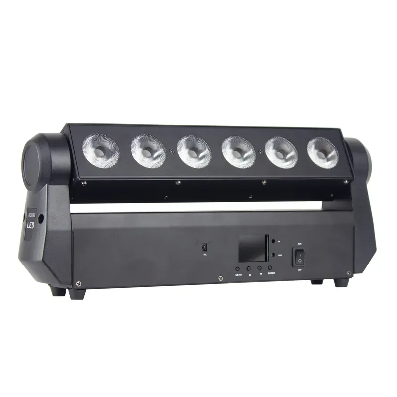 6x18W RGBAWUV LED Par Light 6in1 Battery Powered Wireless DMX Remote Control Stage Lighting New Design for Party DJ Event