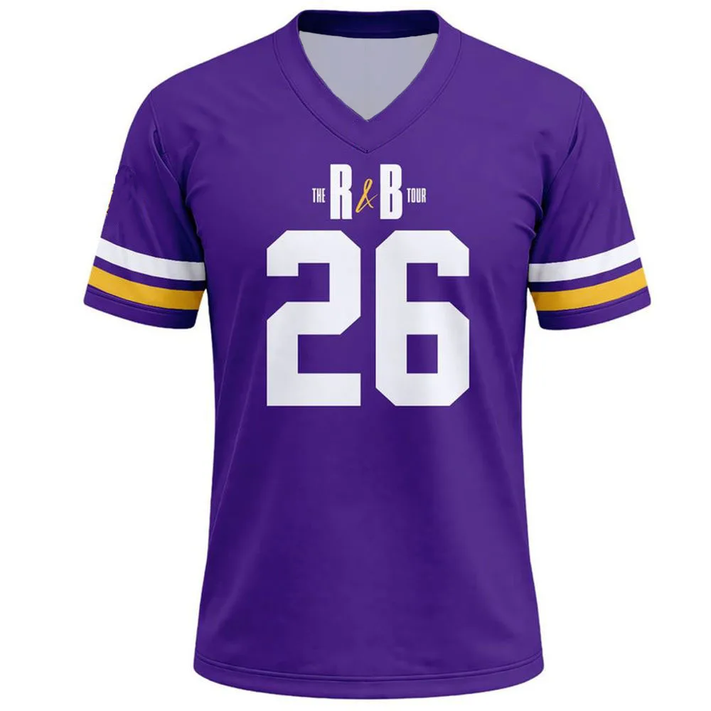 Usherr Chris Brown R&B Tour 2026 Football Tees Short Sleeve Summer Unisex Soccer Jersey Fashion Design Graphic Merch Men Clothes