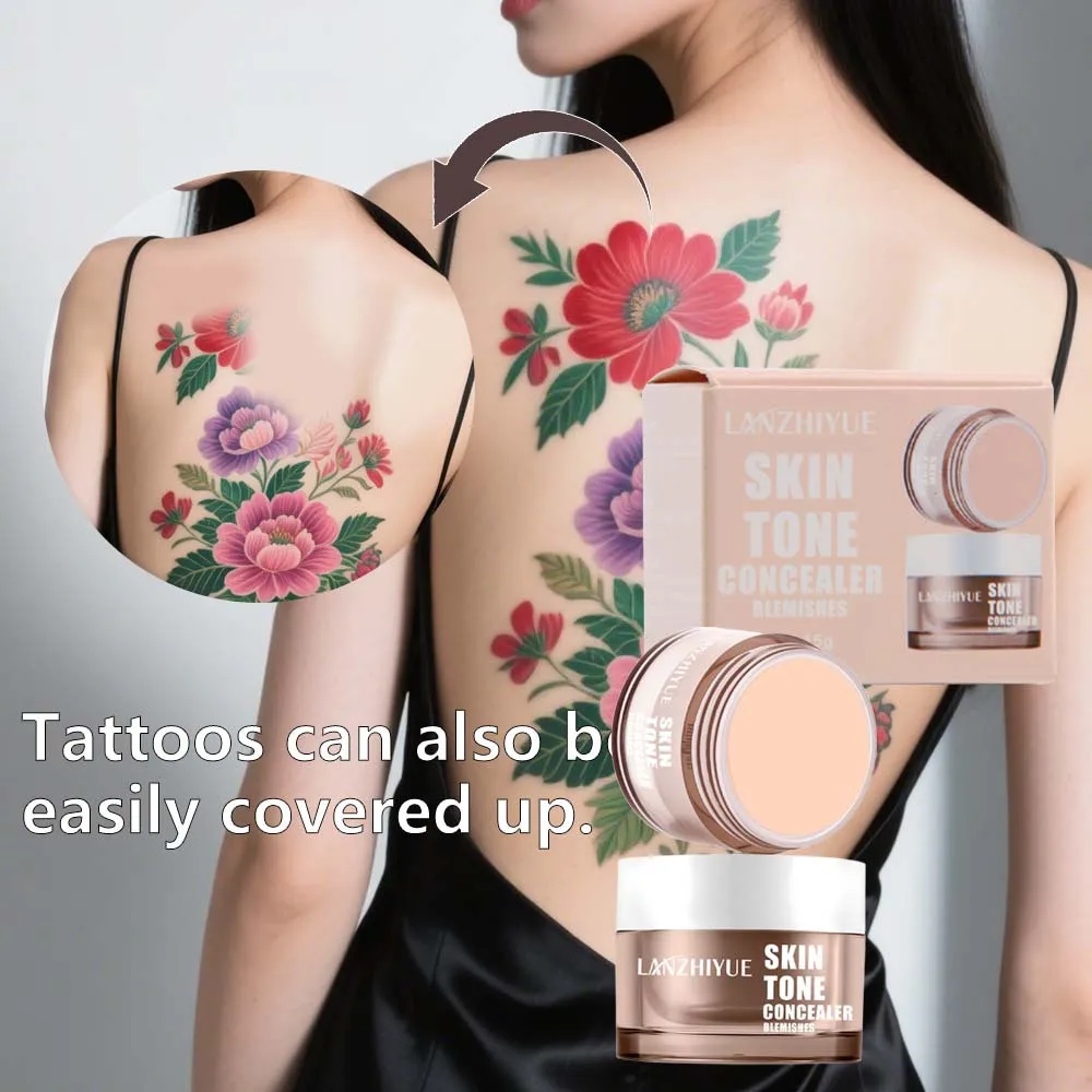 Concealer Cream Freckle Cover Concealer Cream for Dark Circles Acne Marks Waterproof Face Acne 24H Longlasting Waterproof Makeup