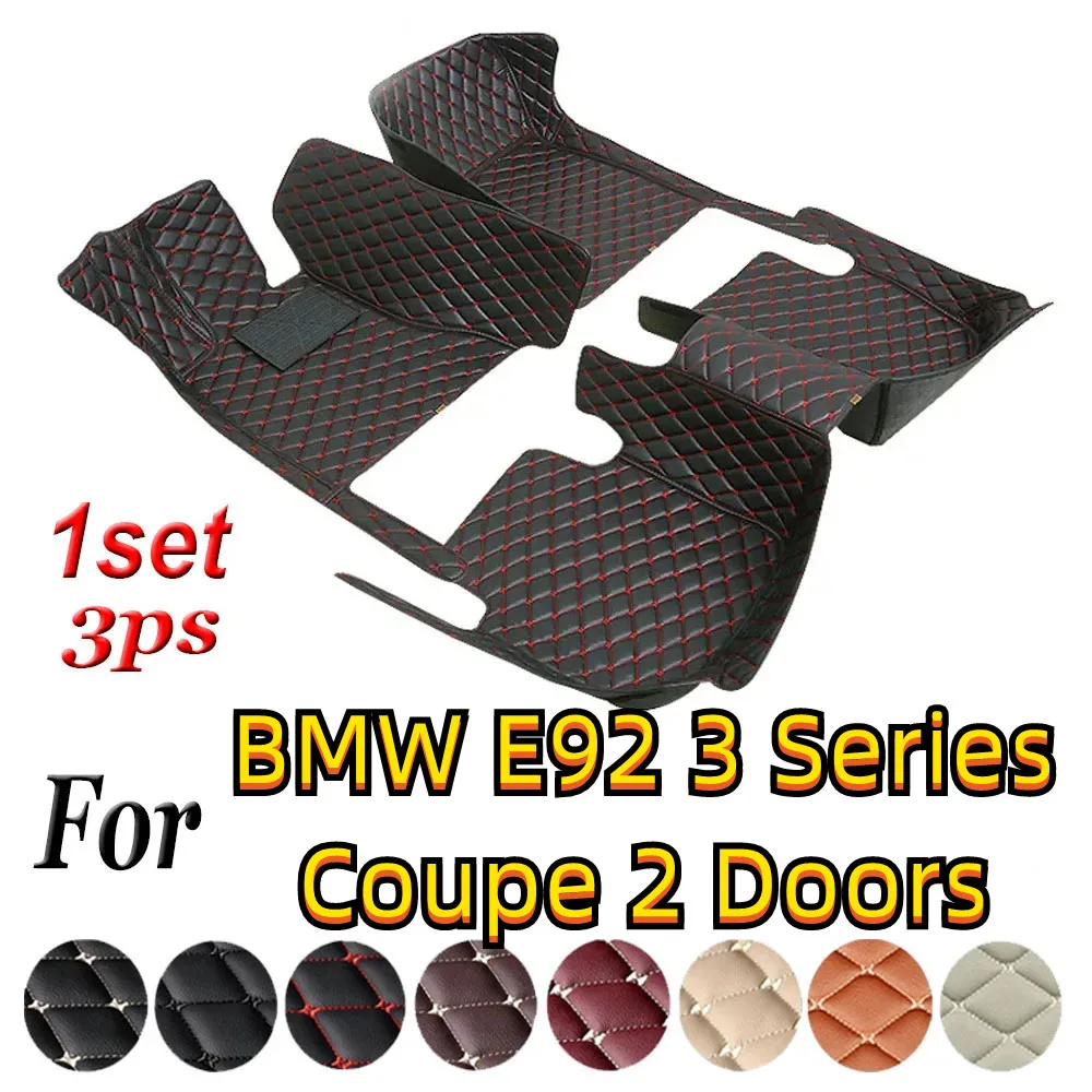

Автомобильный напольный коврик на заказ для BMW E92 3 серии Купе 2 двери 2006-2013 года, напольные коврики, Роскошный Коврик, подкладка, водонепроницаемый, противоскользящий