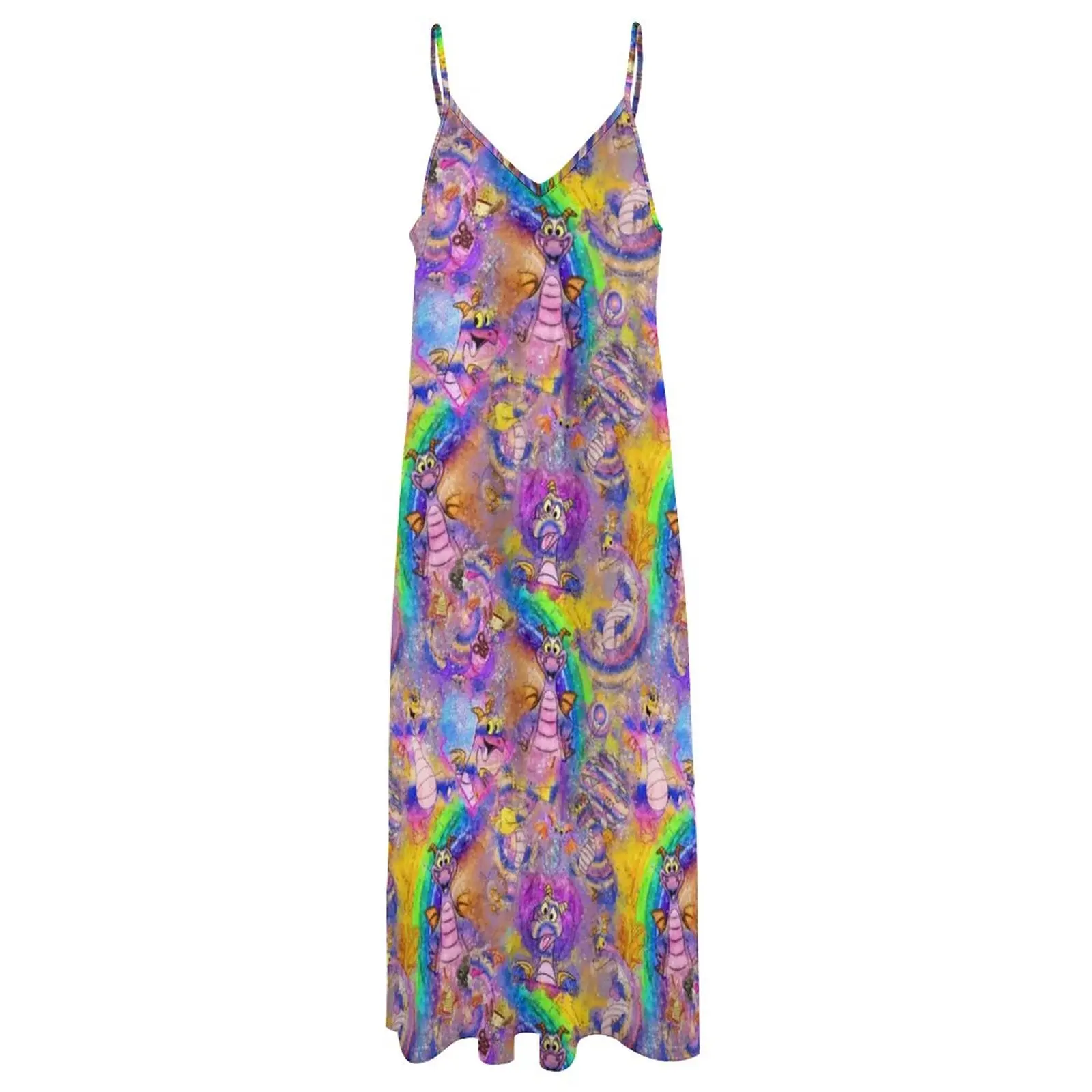 Figment Watercolor Rainbow Sleeveless Dress Dresses evening dresses luxury 2023