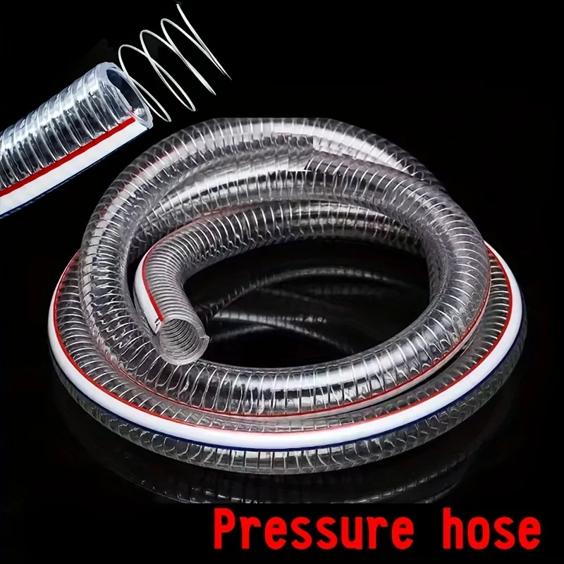 

Шланг из стальной проволоки, прозрачная пластиковая труба, утолщенный водяной насос высокого давления, масляная труба, вакуумная труба, термостойкая, маслостойкая, муравья