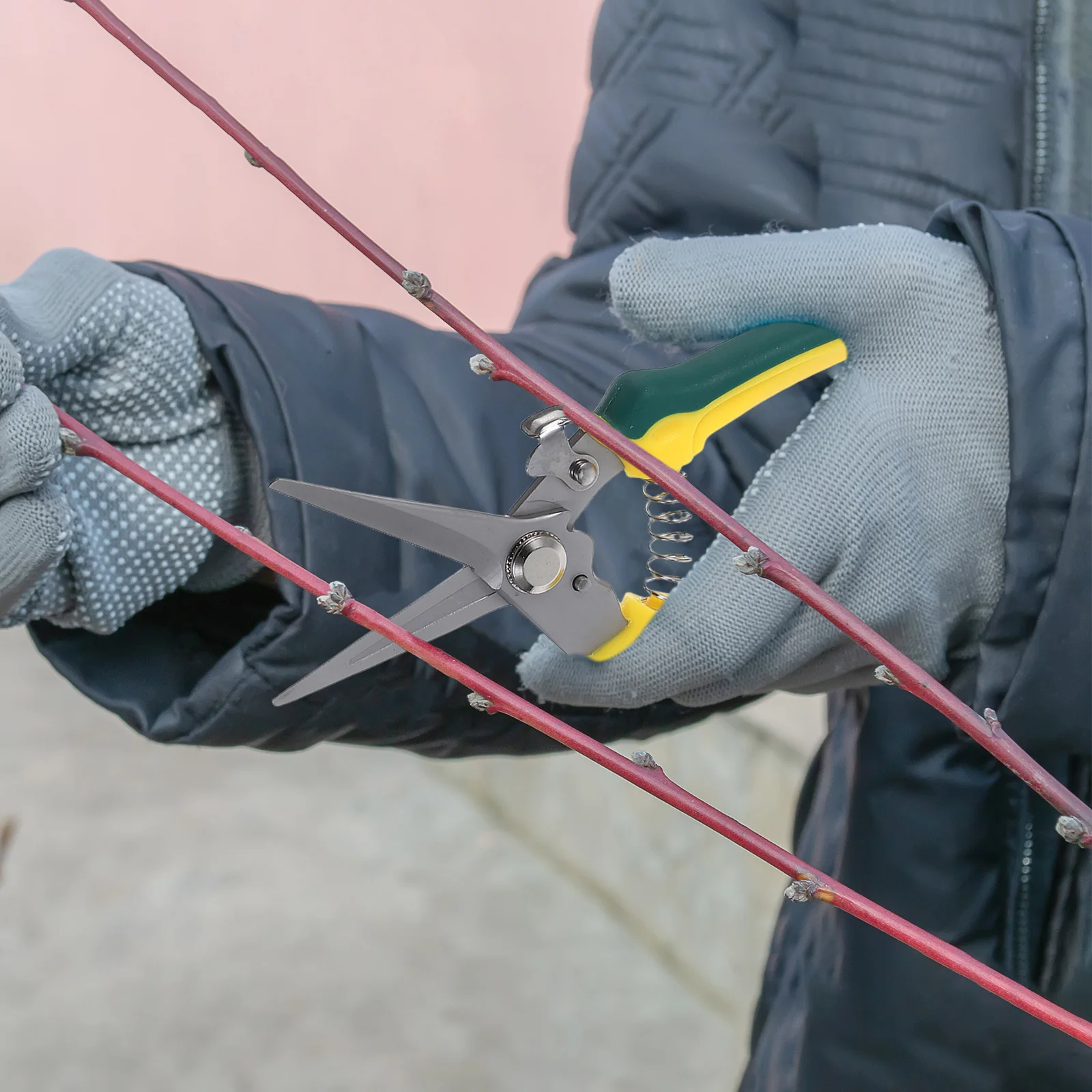 

1pc Garden Pruning Shear Stainless Steel Sharp Lightweight Bonsai Flower Tree Branch Cutter For Orchard Yard Florist Plant