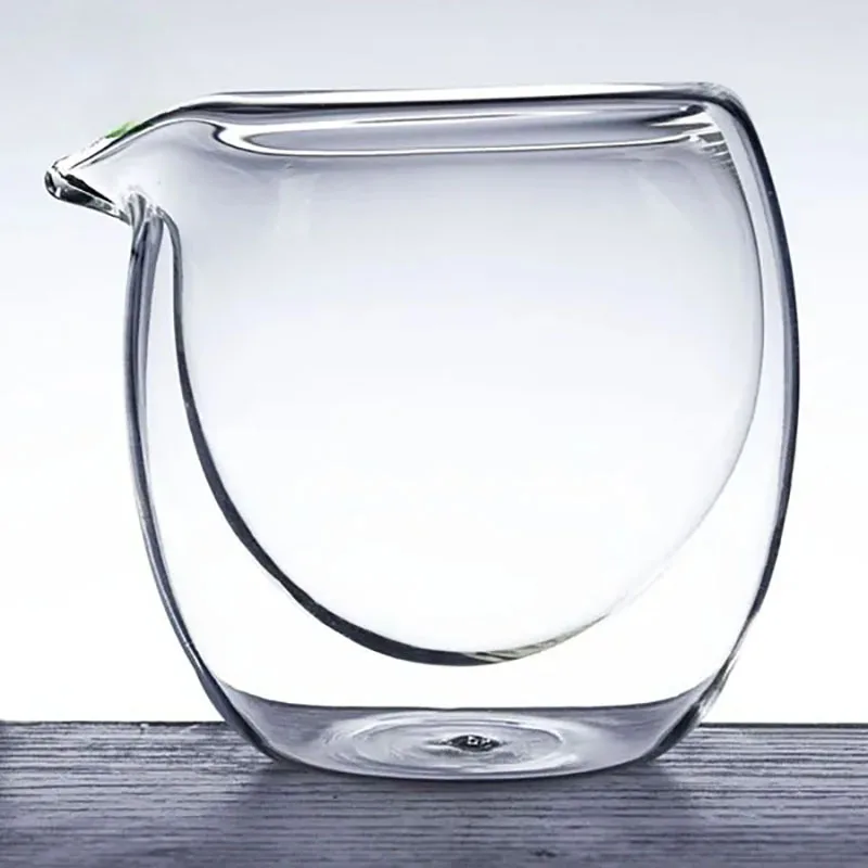 100ml/200ml Heat-Resisting Clear Double Wall Layer Glass Tea Pitcher Gongdao Tea Cup Cha hai fair mug