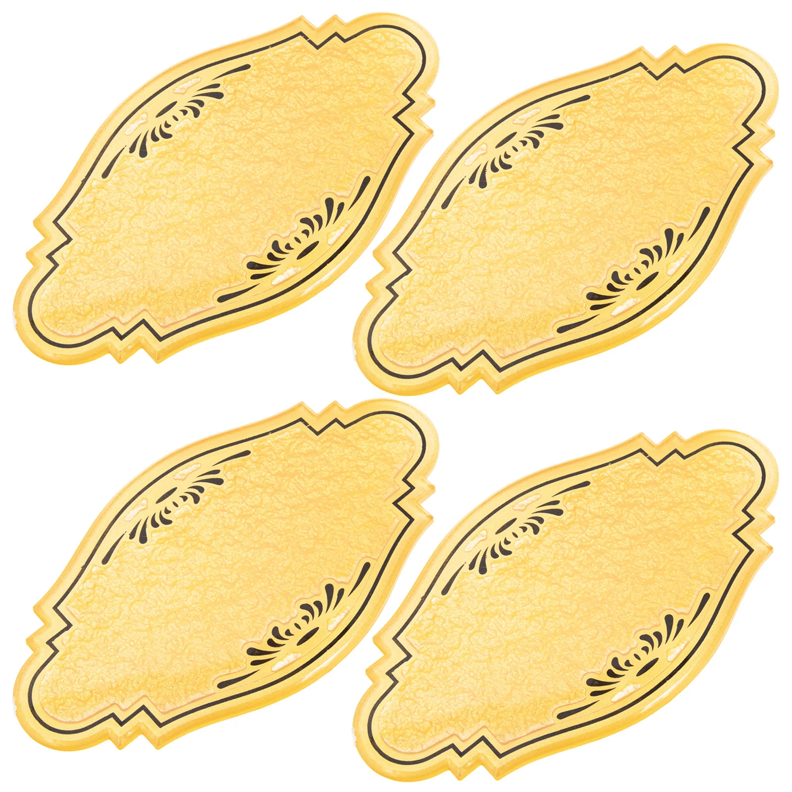 4 قطعة لوحة الباب النقش خمر براعة رائعة ثلاثية الأبعاد لافتة باب المنزل لبوابة غرفة الفندق ديكور