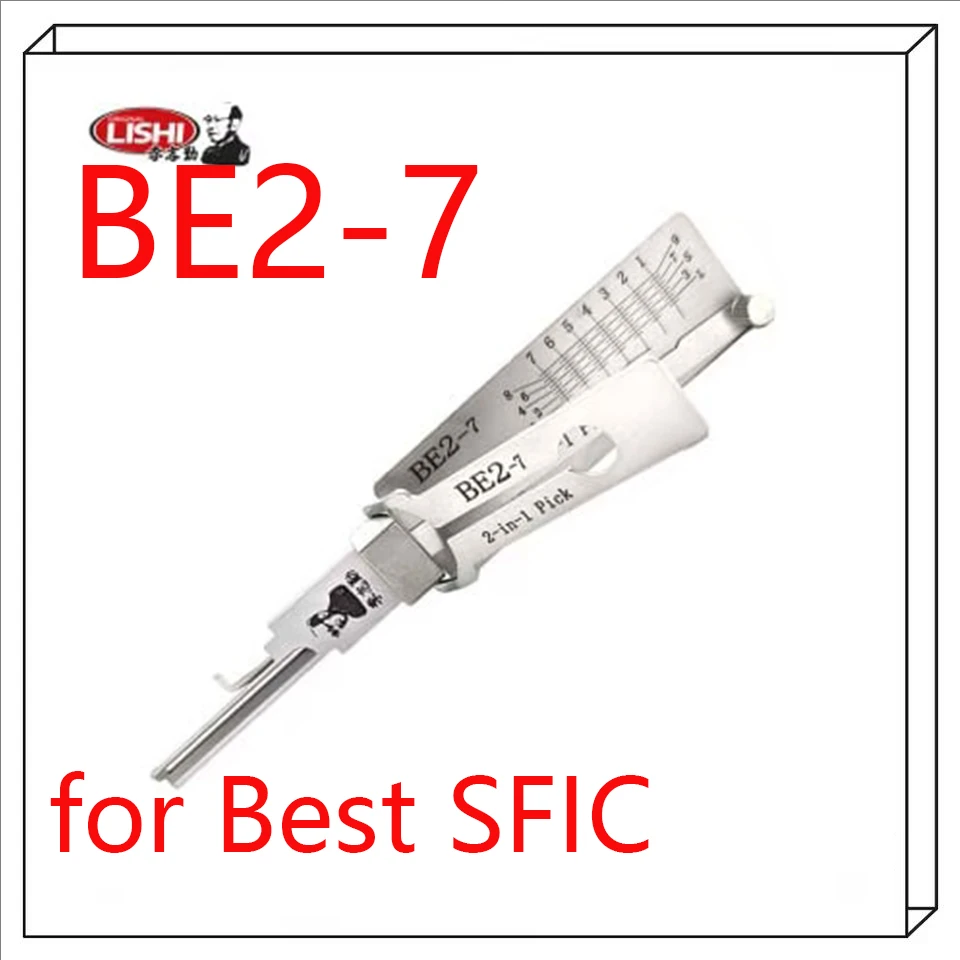 2026 NEW Lishi 2-in-1 Pick/Decoder for Best SFIC/ICCore BE2/A1114A (A-Keyway)—7-PIN LOCKSMITH TOOL