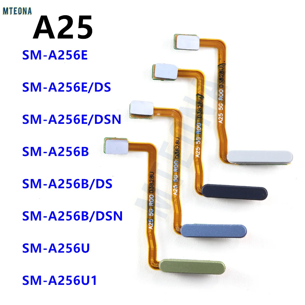 لسامسونج غالاكسي A25 SM-A256B A256E العودة مفتاح بصمة الاستشعار فليكس كابل استبدال زر المنزل إصبع طباعة الماسح الضوئي A256 #1