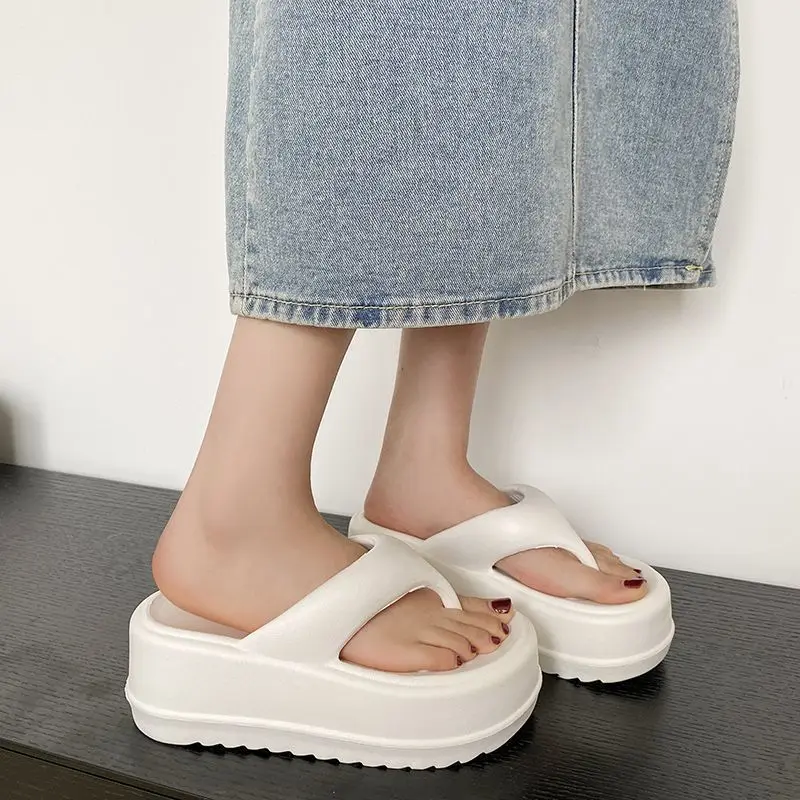 Eyriphy Thick Bottom Slippers Summer Women Sandals Platform Bathroom Slides Female Outdoor Beach Shoes Fashion Comfort Flip Flop