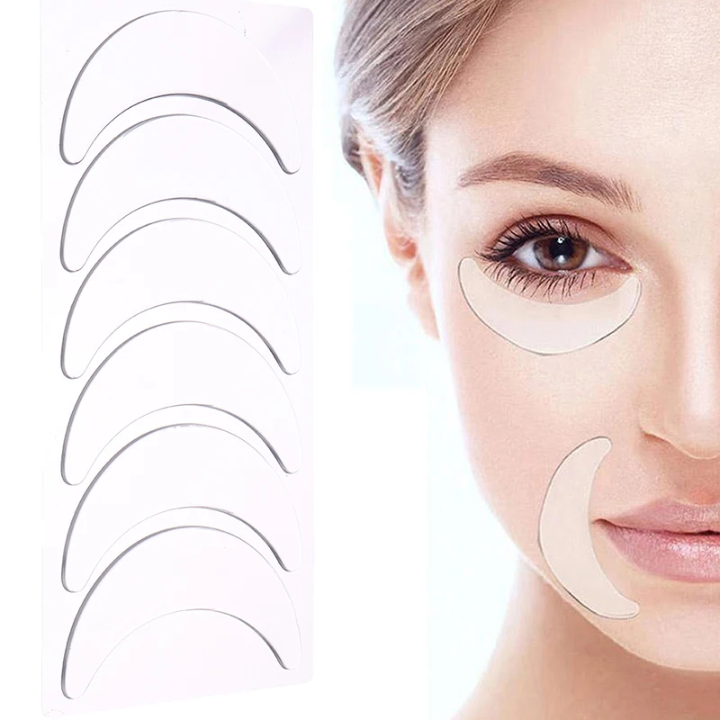 

3 пары многоразовых водонепроницаемых силиконовых подушечек для глаз против морщин, патчи для ухода за кожей вокруг глаз