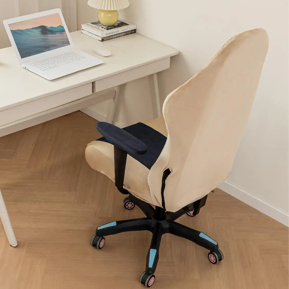 Gaming Chair Cover Dustproof Zipper Closure Stretchable Soft Fabric Elastic Buttom Chair Protective Sleeves For Office Chair