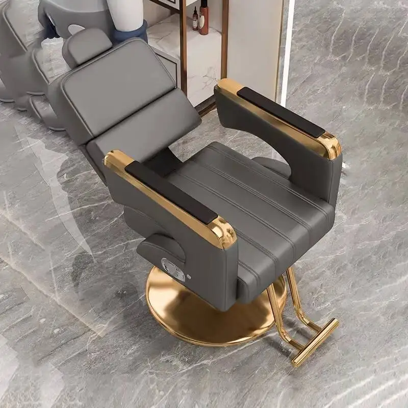 

Минималистичное комфортное парикмахерское кресло, современное кресло для салона красоты, профессиональное кресло для стрижки, мебель для салона красоты