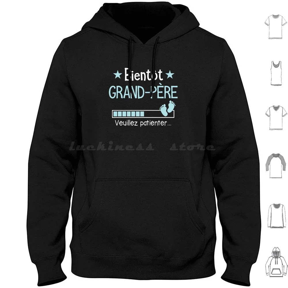 Bient ? T Grand-Pe ? Re Cadeau Futur Papi Hoodie cotton Long Sleeve Grand Pere En 2021 Futur Papy Papy Papy Bient ? T