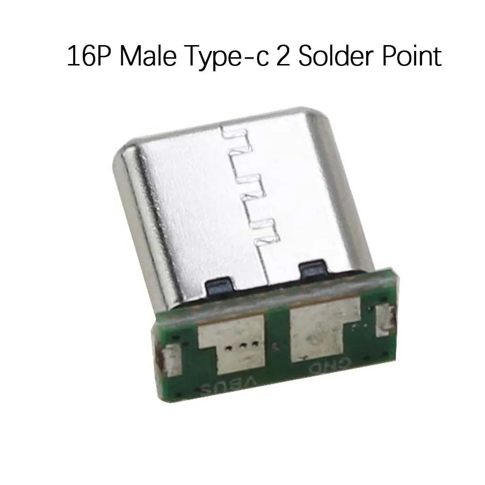 2-5PCS USB TYPE-C Male 16P Vertical Data Charging Port With 2/3/4/5/6 Welding PCB USB Board Male Head 16P Usb C Connector