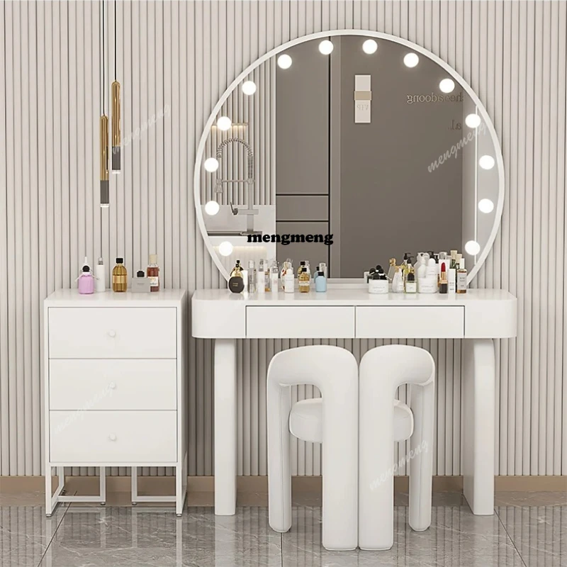 

Большой минималистичный туалетный столик-консоль с органайзером для светильников, дизайнерская мебель для гардеробной, мебель для гостиной