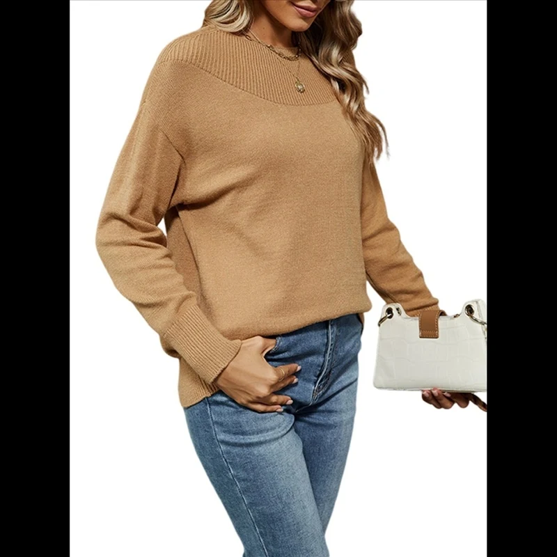 Women's Sweater All Season Long Sleeve Solid Color Casual Fashion Daily Commute Dating Holiday Streetwear