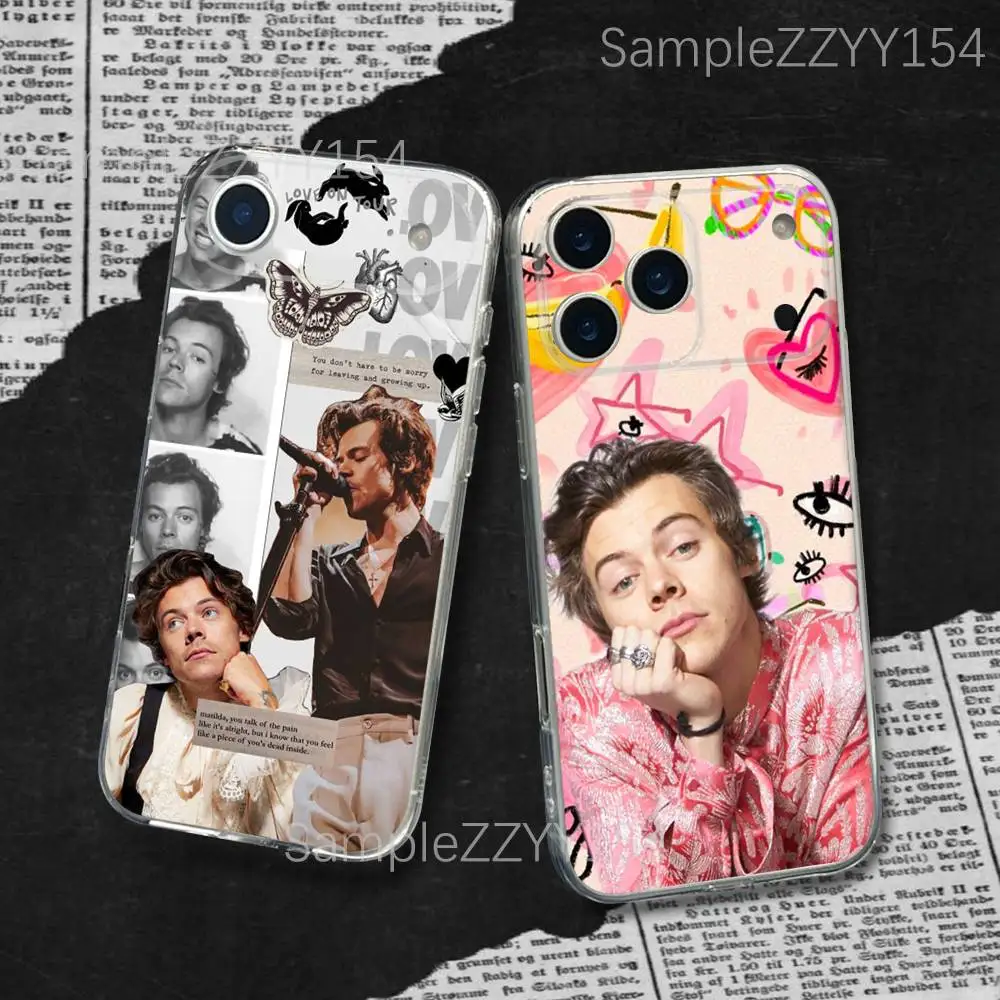 

H-HarryS Styles Harrys House Phone Case For iPhone 17,16,15,14,13,12,11 Pro,Max,Plus,X,XS,XR,SE4,E Mini Transparent Soft Cover