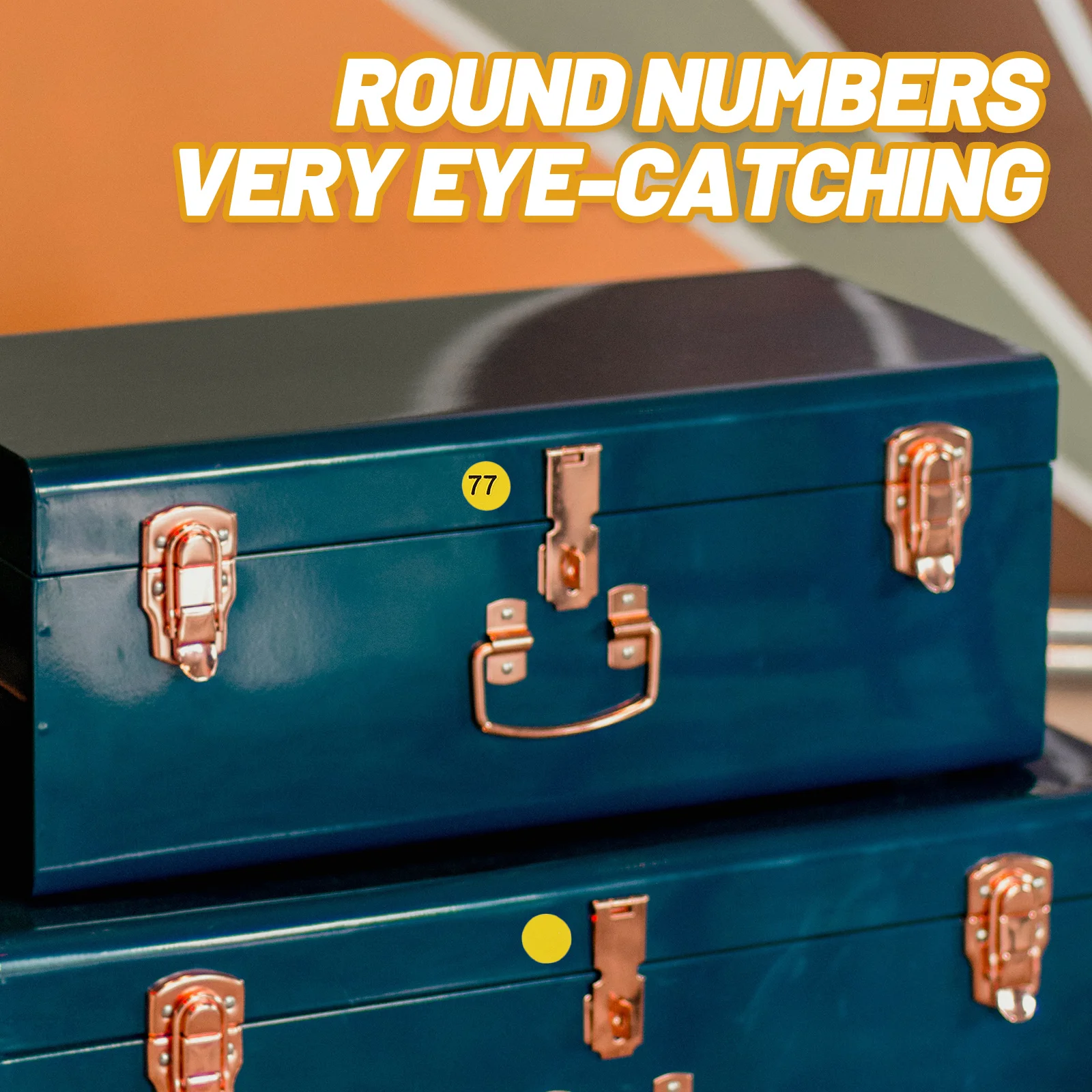 10 Sheets Round Digital Number Stickers Multi-Use Adhesive Number Labels for Office Classroom Organizing Identification