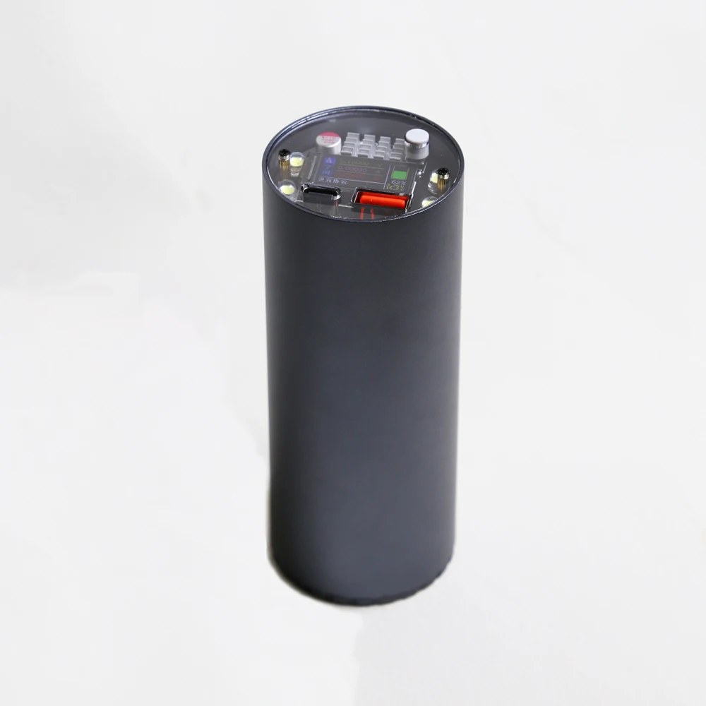 22.5W 32000mah 46950 Powerbank Case 1.2inch IPS Color Screen No Battery No Welding Aluminum Shell LED Light Phone Fast Charging