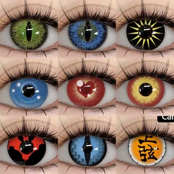 AMARA Colored Contact Lenses 2pcs Colorful Contact Lenses Anime Cosplay Contact Eye Lenses Halloween Beauty Makeup Color Lens