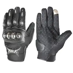 Moda Touch Screen guanti da Moto in acciaio inox antiscivolo sport all'aria aperta equitazione Cross Dirt Bike Racing Guantes guanto da Moto