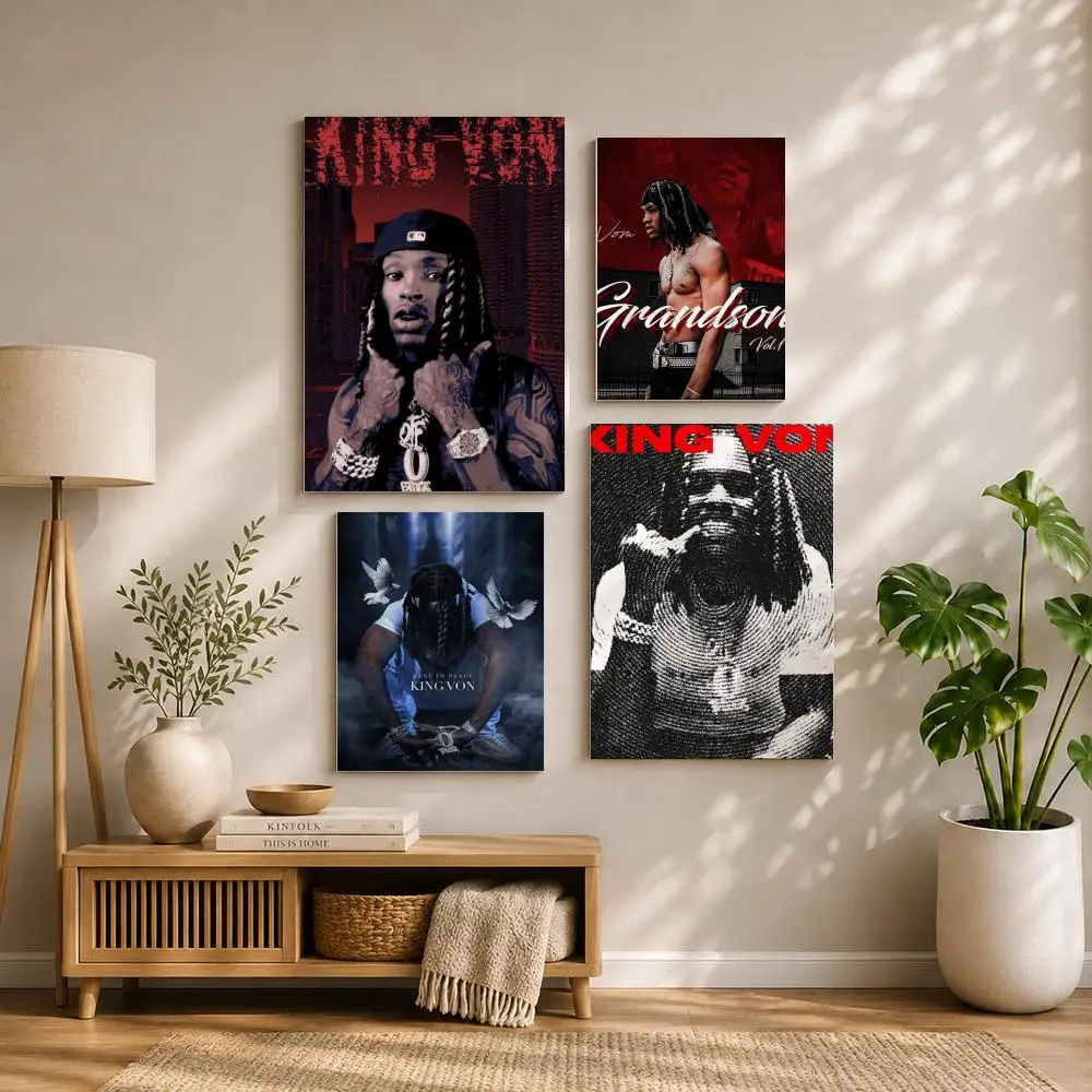Rapper K-King VonS Poster HD Self Adhesive Waterproof Wall Art Ideal for Home Office Dorm Bedroom Great Gift