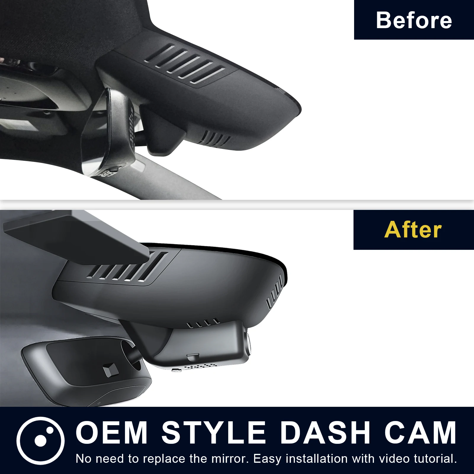 Mangoal STARVIS 2 Sensor Dash Cam 4K For Volvo Polestar 2 Dash Car Camera 2021-2024 GPS WiFi & APP 5GHz Plug and Play Recorder